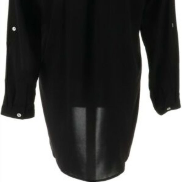 NWT SUSAN GRAVER Y-NECK LONG SLV HIGH-LOW TUNIC 6 - Picture 8 of 12